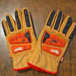 Milwaukee Brown and Red Work Gloves